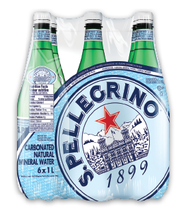 PERRIER OR SAN PELLEGRINO SPARKLING WATER OR SAN BENEDETTO WATER