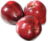 LARGE RED DELICIOUS, CORTLAND OR EMPIRE APPLES
