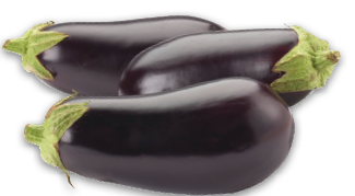 EGGPLANTS OR GREEN ZUCCHINI OR BABY CARROTS
