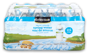 SELECTION NATURAL SPRING WATER OR SELECTION WATER ENHANCERS