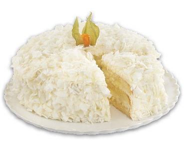 BANANA CAKE WITH CREAM CHEESE ICING OR COCONUT SNOWFLAKE CAKE
