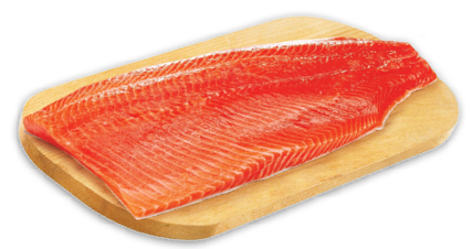FRESH CANADIAN STEELHEAD TROUT OR TILAPIA FILLETS Family Pack Min OR IRRESISTIBLES SHRIMP RING