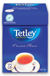 TETLEY ORANGE PEKOE TEA OR TWININGS HERBAL TEA