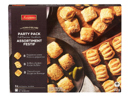 IRRESISTIBLES PUFF PASTRY PARTY PACK OR GOURMET SAUSAGE APPETIZERS
