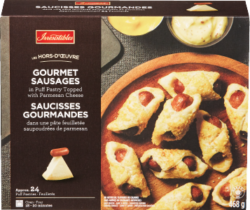 IRRESISTIBLES PUFF PASTRY PARTY PACK OR GOURMET SAUSAGE APPETIZERS