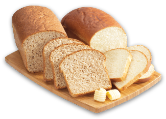 HOMESTYLE WHITE, WHOLE WHEAT, WHOLE GRAIN OR RYE BREADS